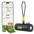 Smart Dog Poop Bag Dispenser with Flashlight & Walk Tracker